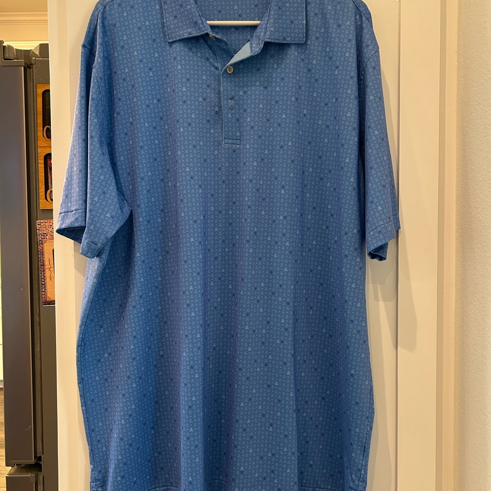 Peter Millar Blue Polo Shirt